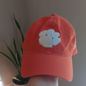 Clemson Univ. New Era Bold Orange Ball Cap with White Emblem
